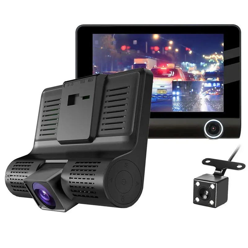 กล้องติดรถยนต์ขนาดเล็ก,กล้องติดรถยนต์มองเห็นกลางคืน DVR 4K 360องศาระบบบันทึกวิดีโอ1080P