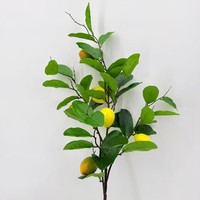 Décoration de printemps, fleur artificielle, tige de citron, arbre fruitier, décoration d'intérieur