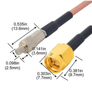 Câble de raccordement SMA mâle vers TS9 femelle RG316, connecteur SMA vers TS9, câble coaxial pour point d'accès mobile 3G 4G LTE, modem USB - Product Image 2