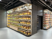 Système d'étagères de supermarché sur mesure, rayonnages pour marchandises, présentoirs métalliques et en bois pour magasins de détail