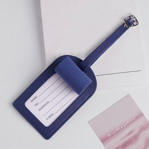 Custom Leather Luggage Tag, Personalized Genuine Leather Travel Bag Tag, Luxury Name & ID Label for <b>Suitcases</b> - Product Image 4
