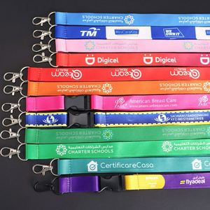 สายคล้องคอแบบมินิสีดำพร้อมหัวเข็มขัดแบบเข็มขัดนิรภัยสำหรับการบิน สายคล้องคอพร้อมโลโก้สั่งทำได้ ไม่มีขั้นต่ำในการสั่งซื้อ - Product Image 1