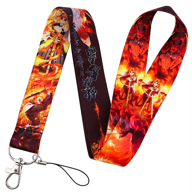 Japanese Anime Monsters Neck Strap Lanyard Customized Hook Keychain Badge Holder ID Credit Card Pass Mobile Phone Charm
