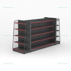 Fashion Design Supermarket Double Side Display Rack Shopping Mall Colorful Snakes Toys And Bread Display Shelving