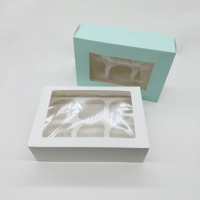 Boîtes à biscuits 9x6x3 pouces avec fenêtre, boîtes de boulangerie pour friandises, desserts