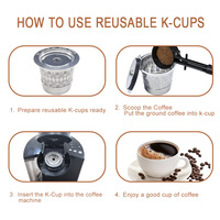 Créez vos propres filtres à café réutilisables pour K-Cup, en acier inoxydable 304, filtres rechargeables pour K-Duo Gen 1 K-Classic B155