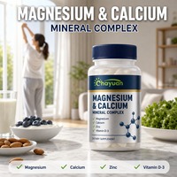 Fabricant chinois OEM, étiquette privée, comprimés de calcium, magnésium et zinc, compléments alimentaires avec vitamine D3 pour des os solides