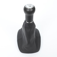 Nouveau pommeau de levier de vitesse avec soufflet anti-poussière pour VW Golf 4 manuel, alésage 12mm/23mm, 5/6 vitesses, argent