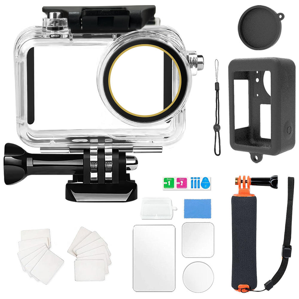 Underwater Waterproof Housing Diving Case Floating Buoyancy Stick Selfie Handheld Action Camera Accessory Kit for DJI 3 4 5 Pro
