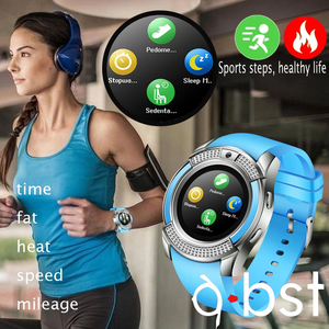 สมาร์ทวอทช์ใส่โทรได้ควบคุมด้วยเสียงสำหรับผู้ชาย,สมาร์ตวอตช์ใส่เล่นกีฬาพร้อมสายรัดเปลี่ยนซิมการ์ด V8สำหรับกล้อง - Product Image 6