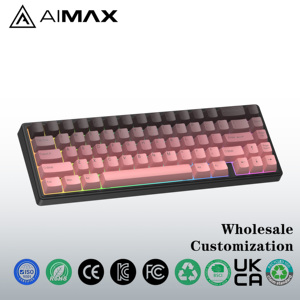 คีย์บอร์ดเกมมิ่งแบบตั้งโปรแกรมได้ <span class=keywords><strong>Pro</strong></span> RGB ไร้สาย ทริโอมโหมด แบบกลไก ป้องกันการกดผิดพลาด ปุ่มกด PBT ทนทานต่อการสึกหรอ รองรับการเปลี่ยนสวิตช์แบบ Hot Swap รูปแบบ 66% - Product Image 1