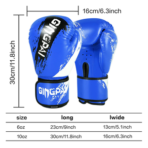 Guantes de <span class=keywords><strong>Boxeo</strong></span> GINGPAI de Cuero Negro de 10oz para Adultos, Cómodos y Ajustables, para Entrenamiento, Sparring y Protección de Manos para Artes Marciales - Product Image 6