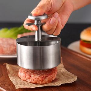 Prensa para Hamburguesas Ajustable de Acero Inoxidable, Antiadherente, Ecológica y Duradera para Hamburguesas de Carne y Vegetales - Product Image 5