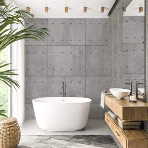 Panneaux muraux en fibro-ciment gris sans <span class=keywords><strong>amiante</strong></span> pour murs extérieurs et intérieurs, plafonds, imperméables, ignifuges, haute résistance - Product Image 3