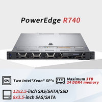 Professional Del PowerEdge R740 R740XD 2U Rack AI Server Computer for GPU Deep Learning Cloud Virtualization NAS Storage Servers