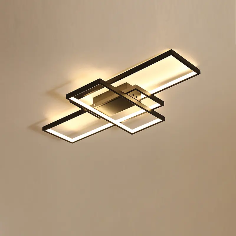 مصباح سقف هندسي led بأشكال هندسية من الألمونيوم ذو جودة عالية, إضاءة led عصرية عصرية مع تصميم مُعتمد من CE