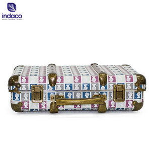 Customizable vintage travel wooden home large clothing <b>storage</b> box luggage stylish and durable luggage - Product Image 3