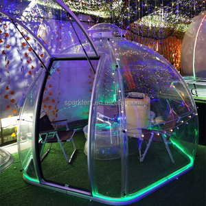 Dôme en plastique de PC de polycarbonate de tente de bulle de <span class=keywords><strong>café</strong></span> de la petite taille 2.4m pour le <span class=keywords><strong>café</strong></span> - Product Image 2