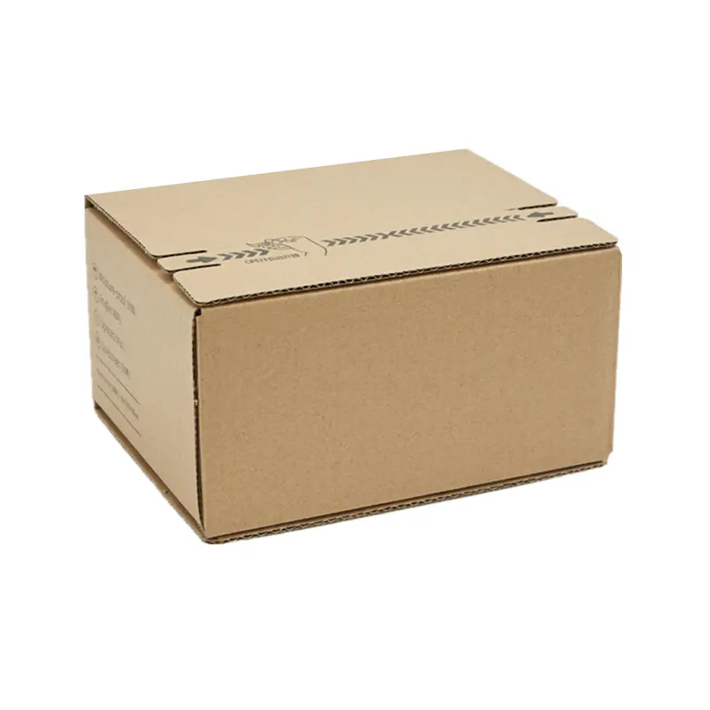 Оптовая продажа, индивидуальная складная коробка из гофрированного картона для упаковки сумок, одежды, нижнего белья, обуви с ленточной ручкой