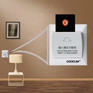 Goodum RF tarjeta Hotel ahorro de energía interruptor para huéspedes habitaciones