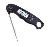 Hot Sale Digital LCD Display Battery Powered Plastic Waterproof Instant Read Meat Thermometer 1.8 Accuracy Auto Temperature