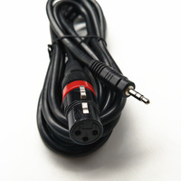 Câble audio stéréo personnalisé 3 broches XLR femelle vers 3,5 mm pour enregistrement en studio et en direct, câble de haute qualité pour microphone