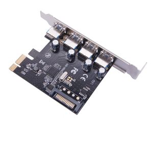 15 Pin <span class=keywords><strong>SATA</strong></span> Powered <span class=keywords><strong>PCI</strong></span>-E USB3.0 bên ngoài 4 cổng máy tính để bàn mở rộng thẻ - Product Image 3