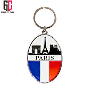 14 ans d'usine porte-clés métal émaillé personnalisé porte-clés thème <span class=keywords><strong>tourisme</strong></span> français Seine musée du Louvre cathédrale Notre-Dame - Product Image 6
