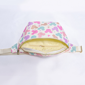 Sac banane personnalisé à impression intégrale en nylon, imperméable, bandoulière, ceinture de poitrine, fermeture éclair, sac de voyage jumbo pour femmes et hommes - Product Image 6