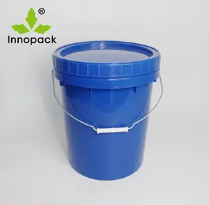 20L factory sale 5 gallon round plastic bucket with screw lid