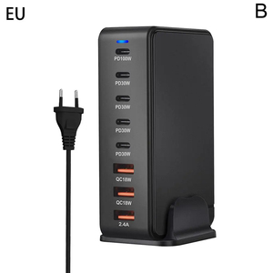 Cargador GaN de escritorio de 268W PD 3,0 Estación de <span class=keywords><strong>carga</strong></span> de múltiples dispositivos Accesorios de <span class=keywords><strong>carga</strong></span> de teléfono para uso de <span class=keywords><strong>base</strong></span> de escritorio - Product Image 4