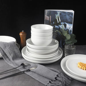 Juego de platos de cerámica coreanos, <span class=keywords><strong>vajilla</strong></span> redonda <span class=keywords><strong>blanca</strong></span> para <span class=keywords><strong>12</strong></span> <span class=keywords><strong>personas</strong></span>, para uso en bodas y hoteles - Product Image 6