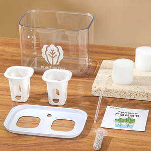 Plantes artificielles écologiques en pot, mini-plantes en plastique PP pour la maison, le jardin, le bureau, la décoration, la culture aquaponique de la laitue, 6 - Product Image 4
