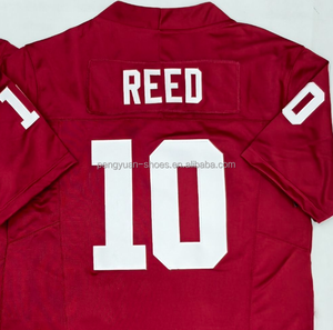 Versandfertig: Marcel Reed Rotes College-Football-Trikot in Bester Qualität, Genäht - Product Image 1