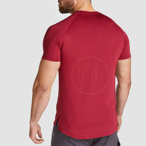 เสื้อยืดคอกลมสำหรับผู้ชายชุดออกกำลังกายผ้าคอตตอน100% พิมพ์ลายระบายอากาศได้ดี - Product Image 5