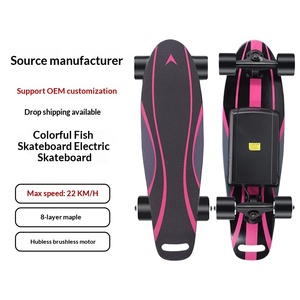 Trottinette électrique pour enfants à quatre roues en bois, à propulsion unique, avec télécommande, adaptée aux débutants, vitesse maximale de 12 km/h - Product Image 2