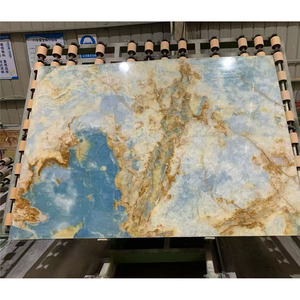 Lastra di onice blu naturale di lusso di dimensioni personalizzate per sfondo da parete da <span class=keywords><strong>cucina</strong></span> piano del bagno tavolo da caffè - Product Image 2