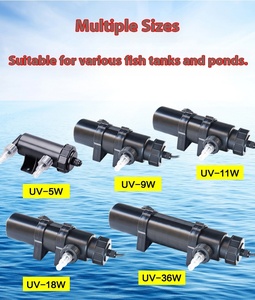 Lampe germicide UV externe <span class=keywords><strong>ATMAN</strong></span> Chuangxing 9W pour aquarium, élimination des algues et du mousse, purification de l'eau verte, équipement de maintien de l'aquarium - Product Image 6