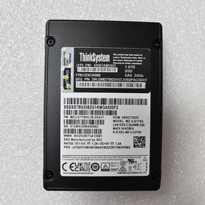 SSD SAS de 1.6 TB y 24G, 4XB7A80341 03GX686 MZILG1T9HCJR-00AV7 MZ-ILG1T9A, Capacidad de 1.6 TB, Almacena Grandes Cantidades de Datos de Forma Eficiente 24G SA - Product Image 1
