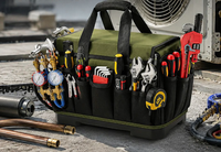 Sac à outils pour électricien 600D, robuste, multifonctionnel, pour le rangement des outils, sac à outils techniques portable, sac à outils électriques