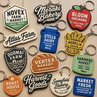 Porte-clés en PVC personnalisé avec logo, emballé en boîte cadeau, pour commande en gros, prêt à la vente au détail, faible MOQ, fabricant