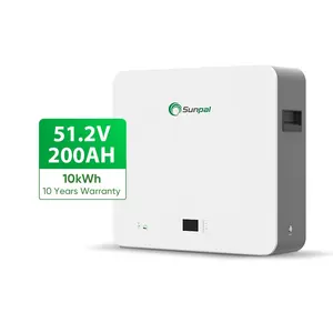 Sunpal enerji depolama Lifepo4 pil 51.2V 200Ah 10kWh lityum iyon piller Powerwall