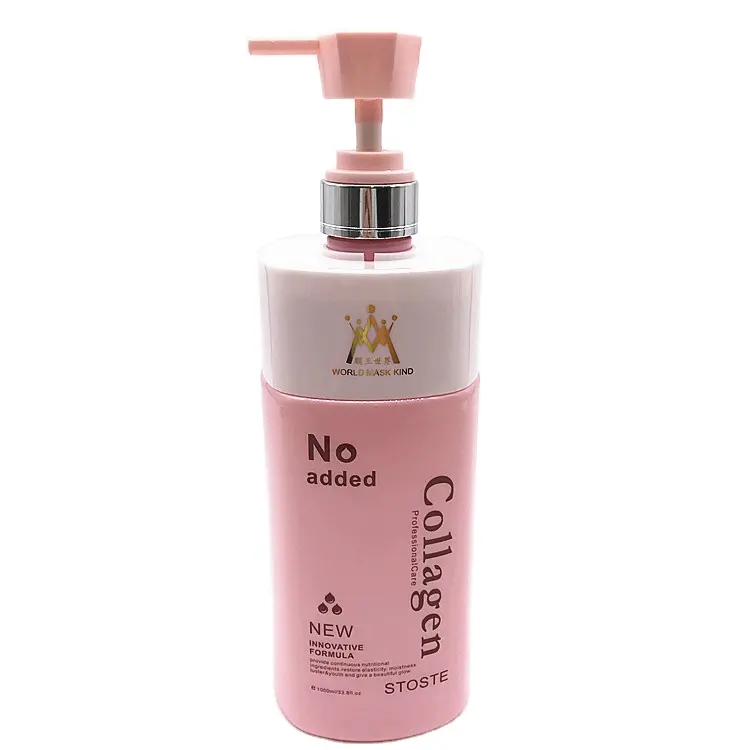 Homfun — bouteille ronde en plastique, contenant à shampooing et couvercle à vis avec pompe en métal, style luxueux, roses, 500ml, personnalisés, lotion corporelle, pour emballage cosmétique