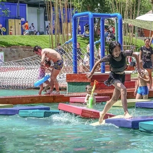 YUHualong - Pierres flottantes colorées - Obstacles - Acier de qualité commerciale - PVC - Parcours aquatique - Pour parcs aquatiques - 100-500 kg - Product Image 4