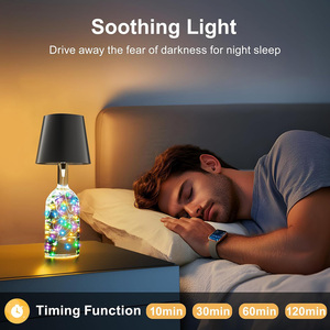 Cordless Rechargeable Bottle <b>Table</b> Lamp with Remote &Timer,Dimmable Touch <b>Light</b> Decorative Wine Bottle Lamp for Bar Bedroom Gift - Product Image 4