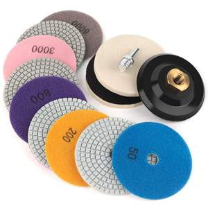 Tampons de polissage diamantés 125mm - Product Image 1