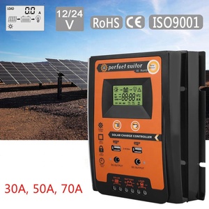 Controlador de carga <span class=keywords><strong>Solar</strong></span> de 12V, 24V, 30A, 50A, 70A, regulador de batería de Panel <span class=keywords><strong>Solar</strong></span>, USB Dual, 5V, pantalla LCD, MPPT, para exteriores - Product Image 6
