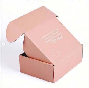 Cajas de Embalaje de Papel de Alta Calidad, Impresión de Envío, Cajas de Embalaje de Lujo Plegables, Caja de Cartón Corrugado Rosa - Product Image 6