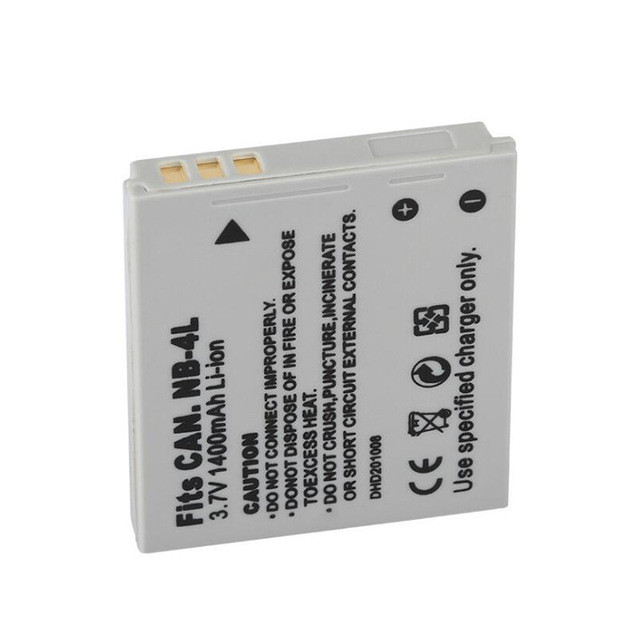 Digital Camera Battery NB-4L for canon IXUS 30 40 100 I20 130 IS 117 220 225 230 255