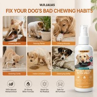 Vente en gros de dissuasifs anti-mastication modernes en plastique pour animaux de compagnie, à base d'extrait de plantes naturelles amères, pour chiens et chats, prix usine, OEM ODM, étiquette personnalisée